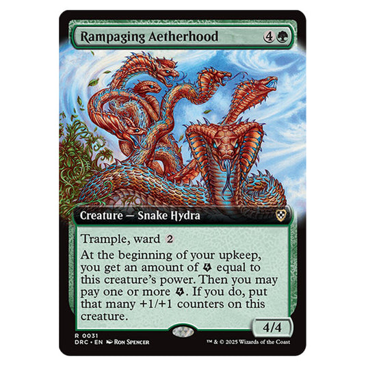 Rampaging Aetherhood 0031 card from the Magic The Gathering set Aetherdrift Commander
