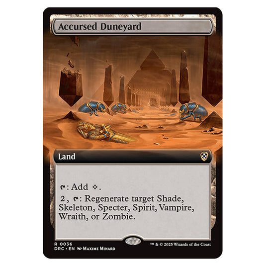 Accursed Duneyard 0036 card from the Magic The Gathering set Aetherdrift Commander