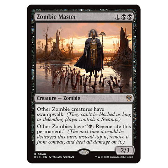 Zombie Master 0046 card from the Magic The Gathering set Aetherdrift Commander