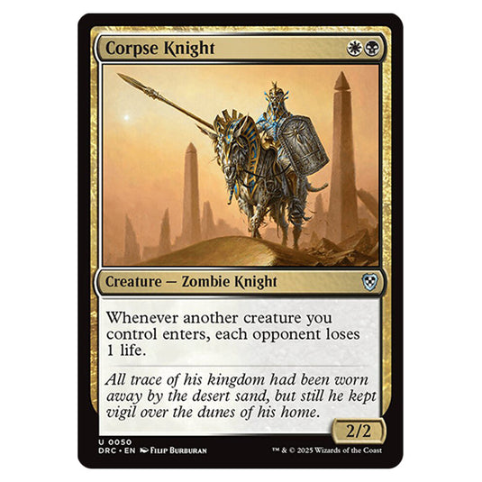Corpse Knight 0050 card from the Magic The Gathering set Aetherdrift Commander