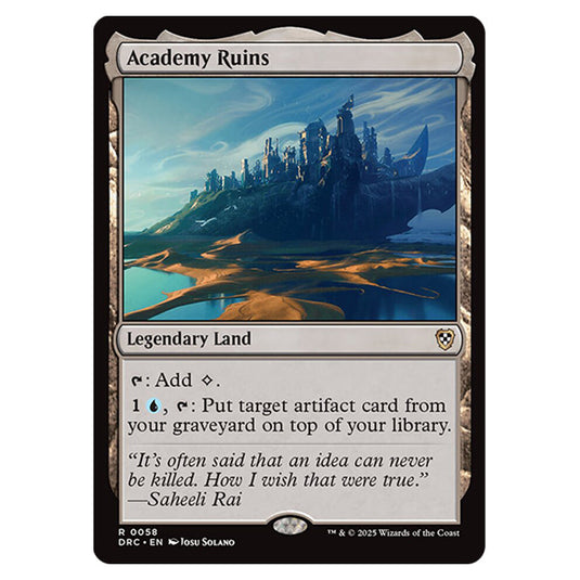 Academy Ruins 0058 card from the Magic The Gathering set Aetherdrift Commander