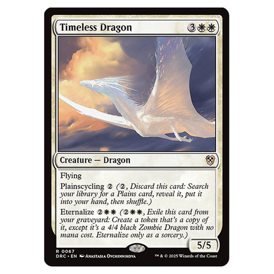 Timeless Dragon 0067 card from the Magic The Gathering set Aetherdrift Commander
