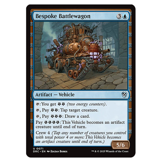 Bespoke Battlewagon 0071 card from the Magic The Gathering set Aetherdrift Commander