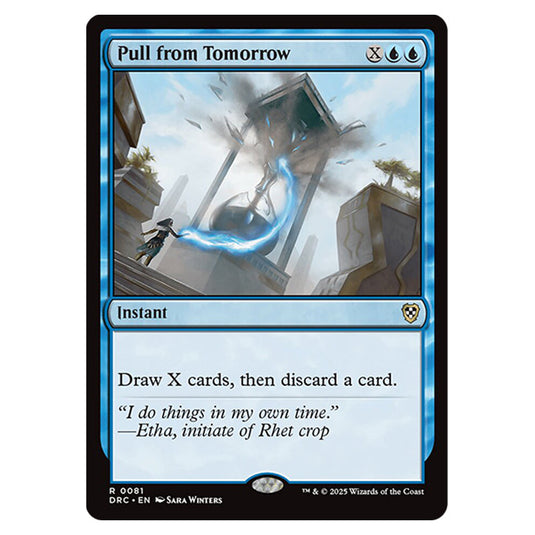 Pull from Tomorrow 0081 card from the Magic The Gathering set Aetherdrift Commander