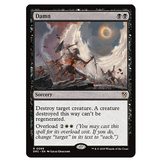 Damn 0089 card from the Magic The Gathering set Aetherdrift Commander