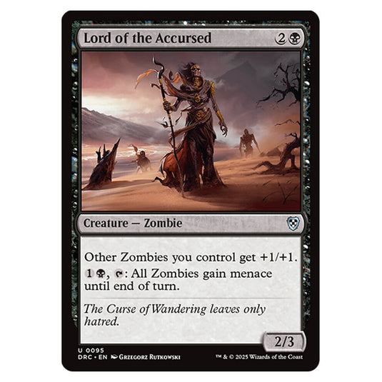 Lord of the Accursed 0095 card from the Magic The Gathering set Aetherdrift Commander
