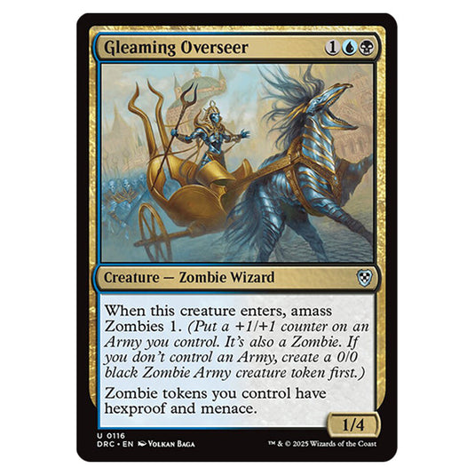 Gleaming Overseer 0116 card from the Magic The Gathering set Aetherdrift Commander