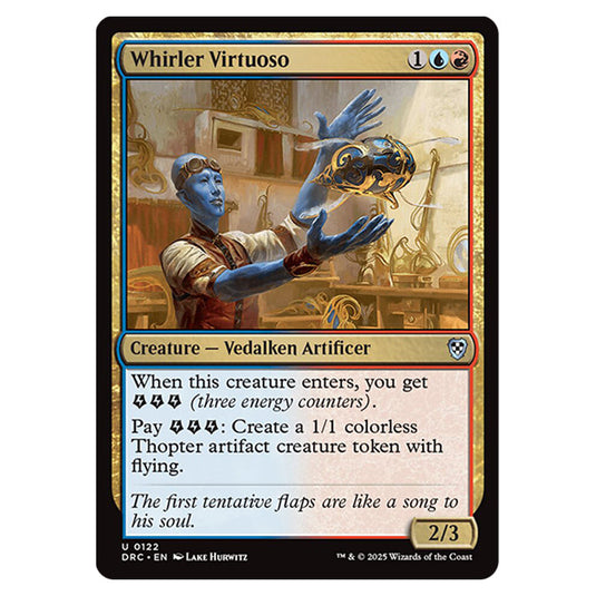 Whirler Virtuoso 0122 card from the Magic The Gathering set Aetherdrift Commander