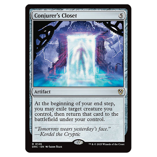 Conjurer's Closet 0126 card from the Magic The Gathering set Aetherdrift Commander
