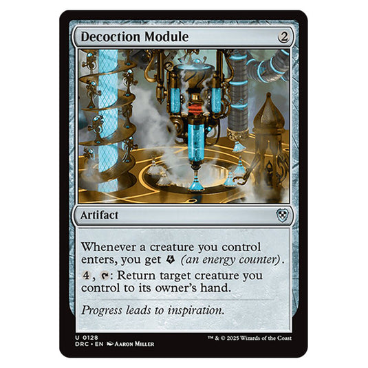 Decoction Module 0128 card from the Magic The Gathering set Aetherdrift Commander