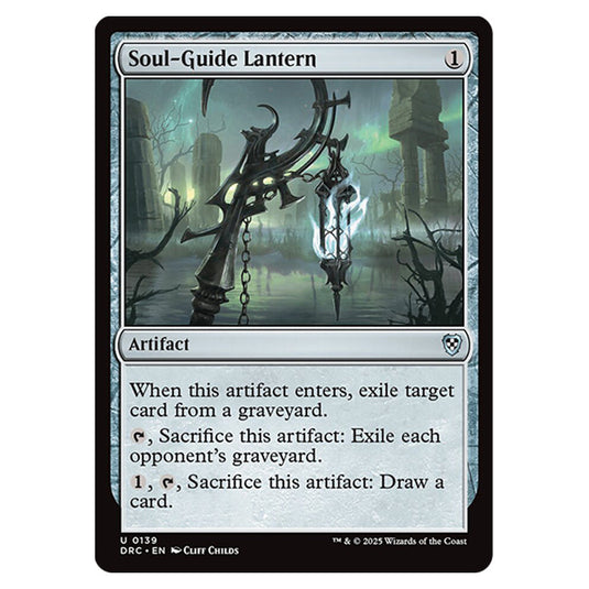 Soul-Guide Lantern 0139 card from the Magic The Gathering set Aetherdrift Commander