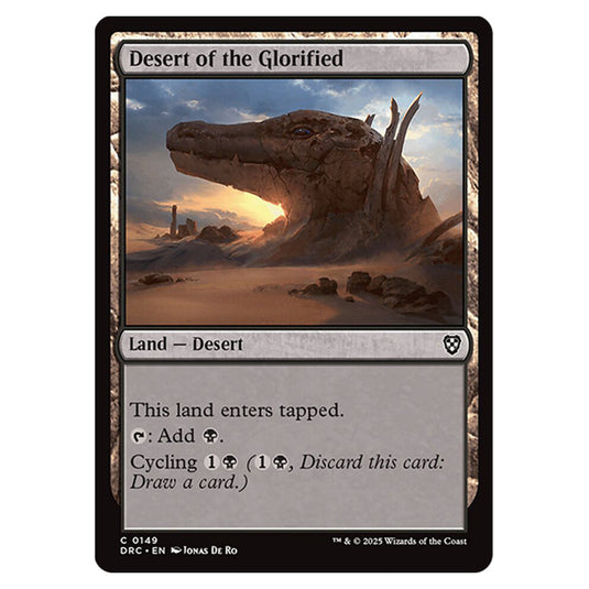 Desert of the Glorified 0149 card from the Magic The Gathering set Aetherdrift Commander