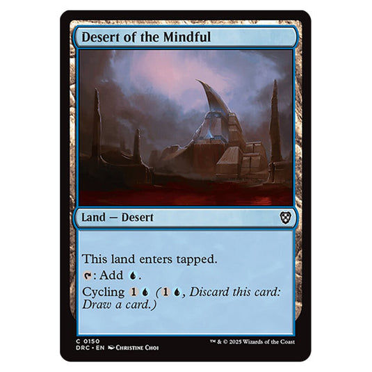 Desert of the Mindful 0150 card from the Magic The Gathering set Aetherdrift Commander