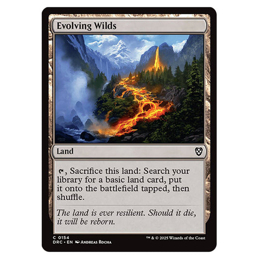 Evolving Wilds 0154 card from the Magic The Gathering set Aetherdrift Commander