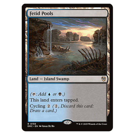 Fetid Pools 0156 card from the Magic The Gathering set Aetherdrift Commander