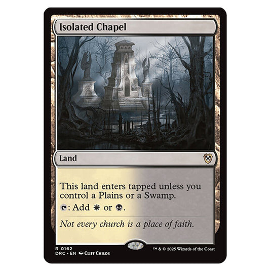 Isolated Chapel 0162 card from the Magic The Gathering set Aetherdrift Commander