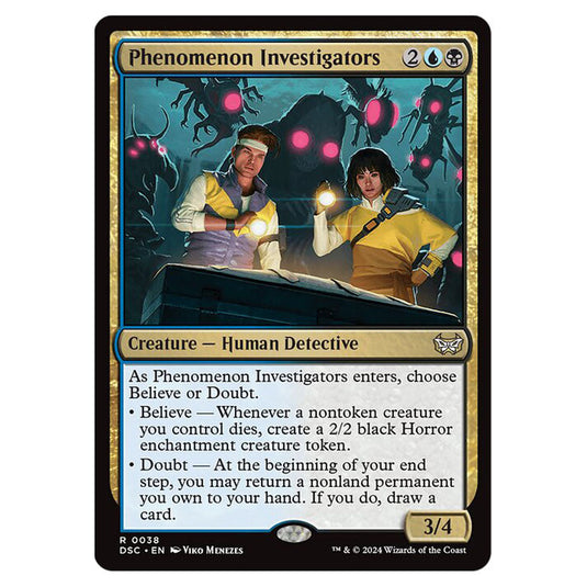 Phenomenon Investigators 038 card from the Magic The Gathering set Duskmourn: House of Horror Commander