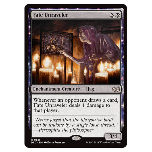 Fate Unraveler 141 card from the Magic The Gathering set Duskmourn: House of Horror Commander
