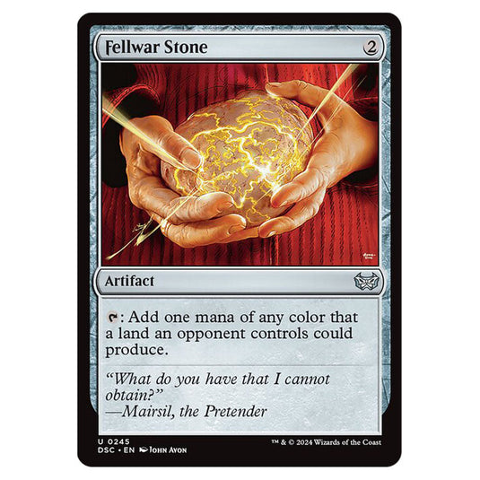 Fellwar Stone 245 card from the Magic The Gathering set Duskmourn: House of Horror Commander