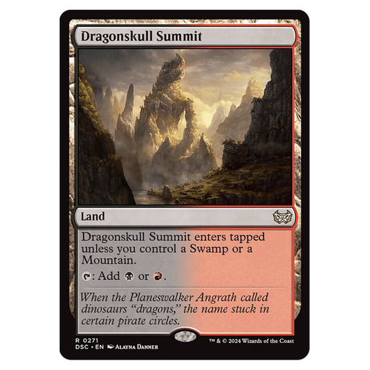 Dragonskull Summit 271 card from the Magic The Gathering set Duskmourn: House of Horror Commander