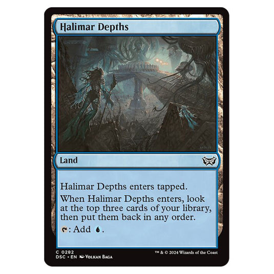 Halimar Depths 282 card from the Magic The Gathering set Duskmourn: House of Horror Commander