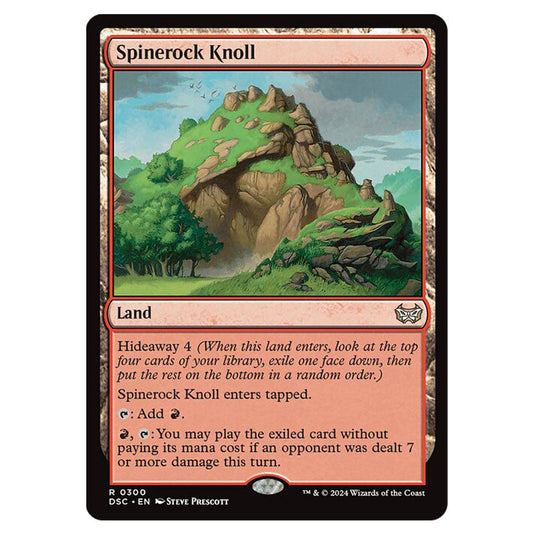 Spinerock Knoll 300 card from the Magic The Gathering set Duskmourn: House of Horror Commander