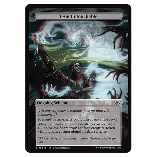 I Am Untouchable 336 card from the Magic The Gathering set Duskmourn: House of Horror Commander