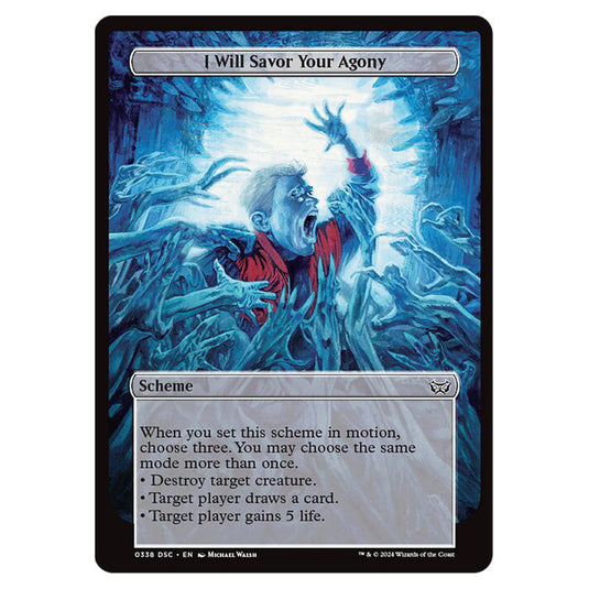 I Will Savor Your Agony 338 card from the Magic The Gathering set Duskmourn: House of Horror Commander