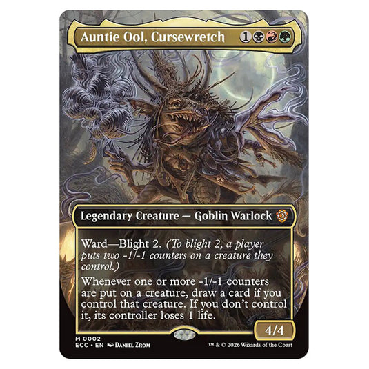 Auntie Ool, Cursewretch 0002 card from the Magic The Gathering set Lorwyn Eclipsed Commander