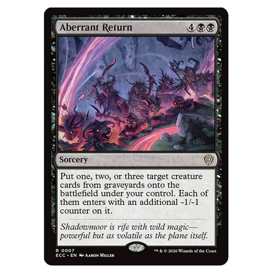 Aberrant Return 0007 card from the Magic The Gathering set Lorwyn Eclipsed Commander