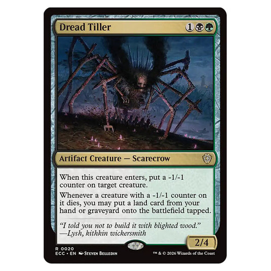 Dread Tiller 0020 card from the Magic The Gathering set Lorwyn Eclipsed Commander