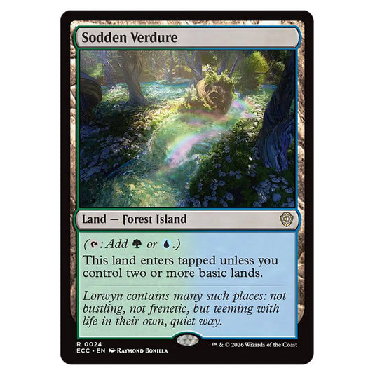 Sodden Verdure 0024 card from the Magic The Gathering set Lorwyn Eclipsed Commander