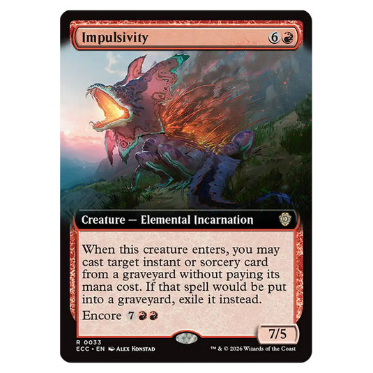 Impulsivity 0033 card from the Magic The Gathering set Lorwyn Eclipsed Commander