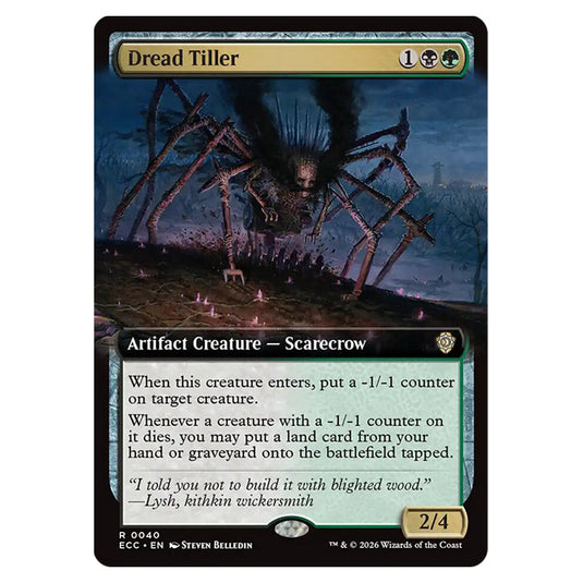 Dread Tiller 0040 card from the Magic The Gathering set Lorwyn Eclipsed Commander