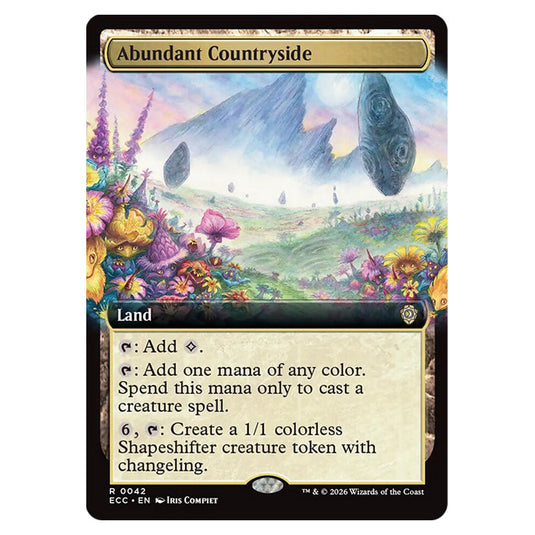 Abundant Countryside 0042 card from the Magic The Gathering set Lorwyn Eclipsed Commander