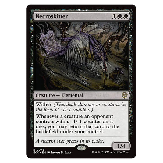 Necroskitter 0048 card from the Magic The Gathering set Lorwyn Eclipsed Commander