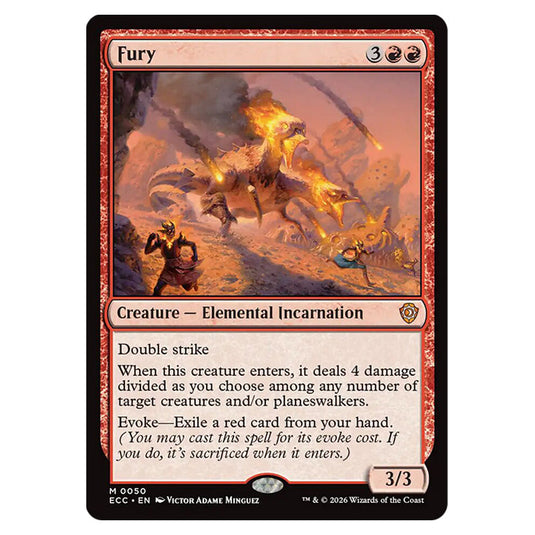 Fury 0050 card from the Magic The Gathering set Lorwyn Eclipsed Commander