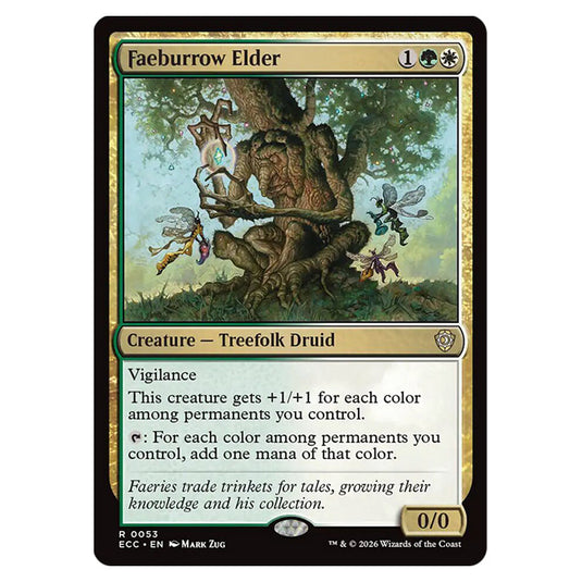 Faeburrow Elder 0053 card from the Magic The Gathering set Lorwyn Eclipsed Commander