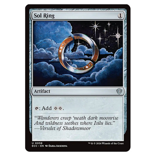 Sol Ring 0058 card from the Magic The Gathering set Lorwyn Eclipsed Commander