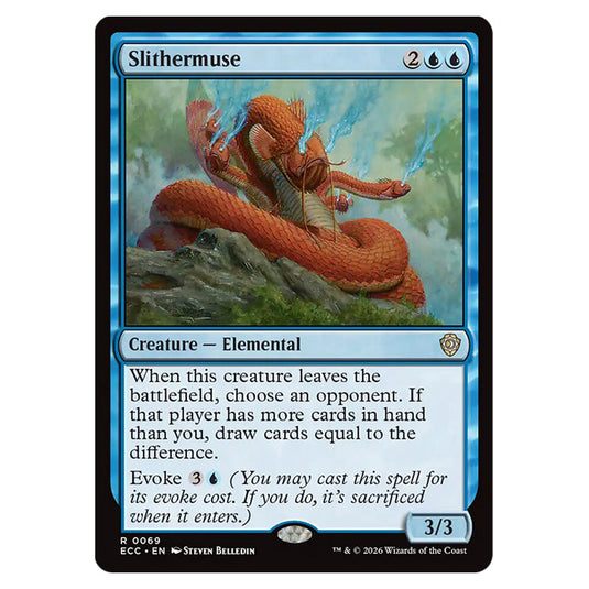 Slithermuse 0069 card from the Magic The Gathering set Lorwyn Eclipsed Commander
