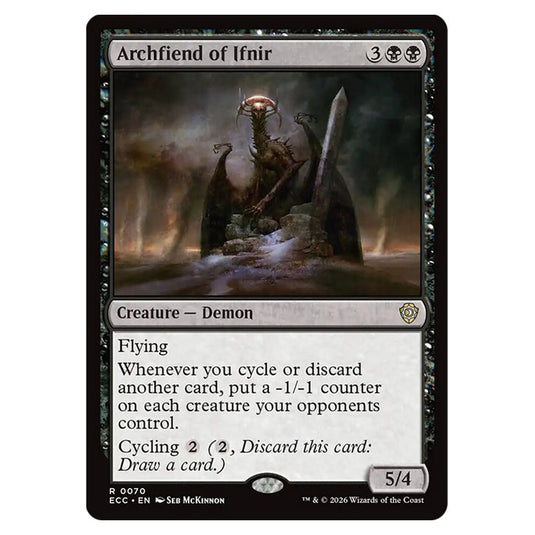 Archfiend of Ifnir 0070 card from the Magic The Gathering set Lorwyn Eclipsed Commander