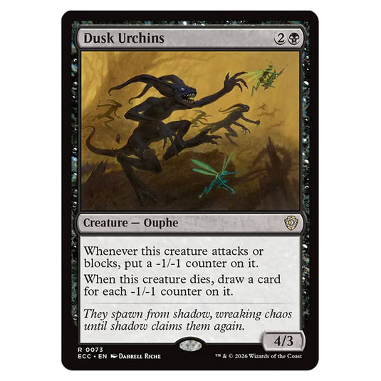 Dusk Urchins 0073 card from the Magic The Gathering set Lorwyn Eclipsed Commander