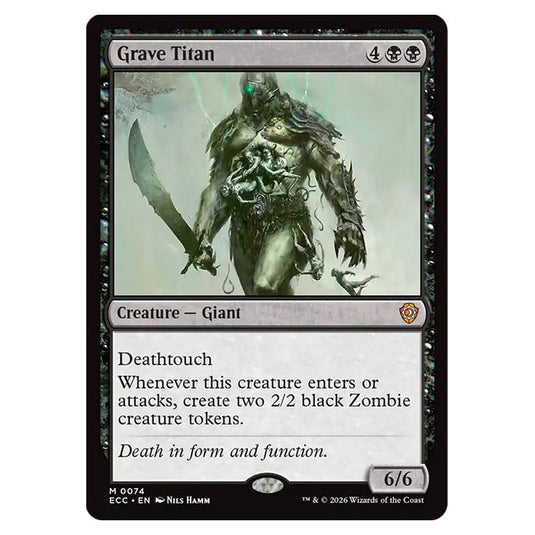 Grave Titan 0074 card from the Magic The Gathering set Lorwyn Eclipsed Commander