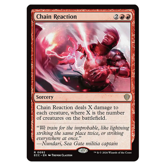Chain Reaction 0092 card from the Magic The Gathering set Lorwyn Eclipsed Commander