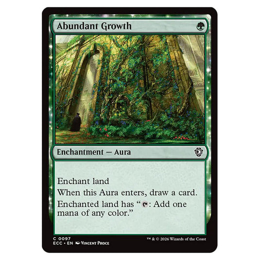 Abundant Growth 0097 card from the Magic The Gathering set Lorwyn Eclipsed Commander