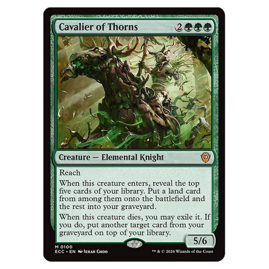 Cavalier of Thorns 0100 card from the Magic The Gathering set Lorwyn Eclipsed Commander
