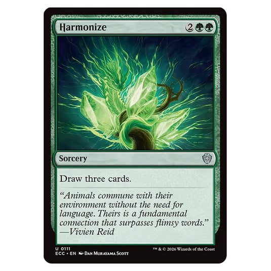 Harmonize 0111 card from the Magic The Gathering set Lorwyn Eclipsed Commander