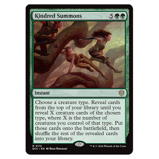 Kindred Summons 0112 card from the Magic The Gathering set Lorwyn Eclipsed Commander