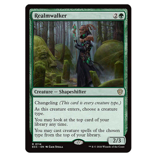 Realmwalker 0114 card from the Magic The Gathering set Lorwyn Eclipsed Commander