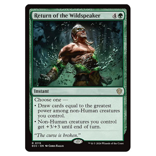 Return of the Wildspeaker 0115 card from the Magic The Gathering set Lorwyn Eclipsed Commander